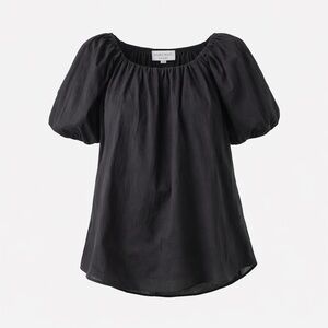 Harshmann Classic Black Puff Sleeve Top